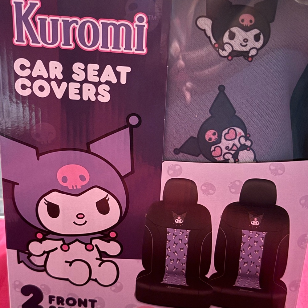 Kuromi Car Seat Covers